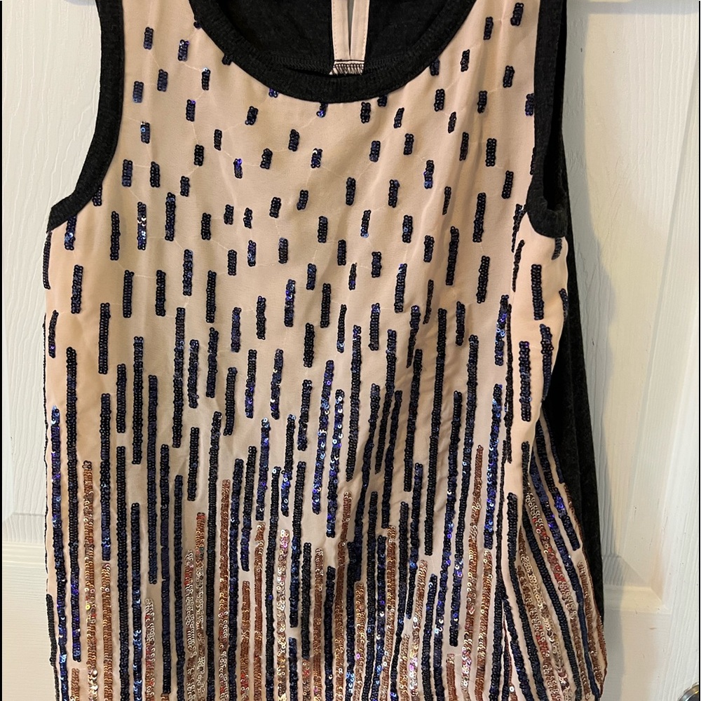 Sequin tank top